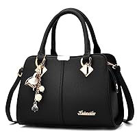 Women Handbag Satchel Bag Top Handle Bag Faux Leather Tote Purse Shoulder Bag Briefcase Minimalist Lady