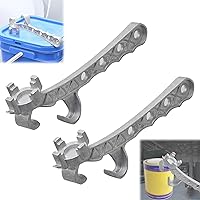 Muti-Function Metal Bucket Opener, Paint Can Opener Tool, 5 Gallon Bucket Opener, Silver Buckets Lid Wrench, Metal Can Opener Lid Remover Tool for Home Industrial, Buckets Pails Paint Can (2)