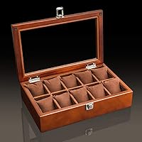 Wood Watch Display Box Organizer Black Top Watch Wooden Case Fashion Watch Storage Packing Gift Boxes Jewelry Case