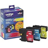 Brother 739224 LC 65 Color Combination Ink Cartridges High Yield 3/Pack (LC653PKS)