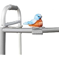 Joy For All Ageless Innovation Companion Pet for Seniors - Walker Squawker - Lifelike Animatronic Bird - Interactive Chirping - Walker Accessories - Therapy Toys for Alzheimers & Dementia - Bluebird