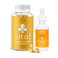 WellPath Vital Turmeric + Ginger Gummies & Liquid Liposomal Curcumin Drops with Black Pepper Extract - UIltimate Wellness Bundle for Joint Support & Overall Turmeric Benefits