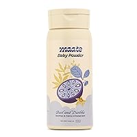 Maate Talc Free Natural & Ayurvedic Baby Powder | Soothes and Keeps Your Baby's Skin Calm | Enriched with Bael Fruit, Red Sandal and Darbha | 100% Natural, Non-Irritant and Safe (100 gm)
