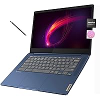 Lenovo Slim 3 Chromebook, 14'' FHD Touchscreen Laptop, MediaTek Kompanio 520, MediaTek Integrated Graphics, 4GB RAM 64GB eMMC, Wi-Fi 6, Chrome OS, Abyss Blue, with 5ave Stylus Pen
