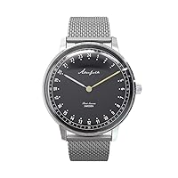 Akerfalk First Season Quartz 24 Hours Steel Black Silver Vintage Watch Men, Bracelet