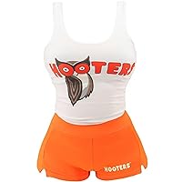Ripple Junction Hooters Girl Iconic Waitress Outfit Includes Tank Top and Shorts Set Officially Licensed