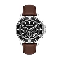 Michael Kors Everest Men's Watch, Stainless Steel Watch for Men with Steel, Leather, or Silicone Band