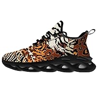Leopard Shoes for Men Women Road Running Shoes Walking Tennis Sneakers Athletic Jogging Shoes Gifts