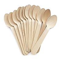 Disposable Wooden Spoons - 6.5