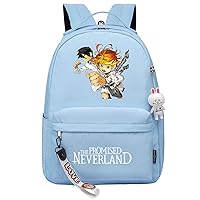 The Promised Neverland Daily Backpack Lightweight Graphic Bookbag Casual Waterproof Daypack