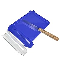 Right Hand Pill Counting Tray with Spatula (Blue - Wood Handle)