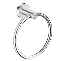 Towel Ring Hand Towel Holder Brushed Round Bath Accessories Set Swivel Kitchen Towel Hanger Cabinet Towels Rack Wall Mount SUS 304 Stainless Steel Brushed