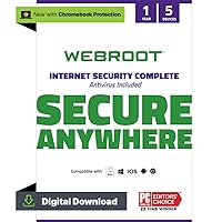 Webroot Internet Security Complete | Antivirus Software 2024 | 5 Device | 1 Year Download for PC/Mac/Chromebook/Android/IOS + Password Manager, Performance Optimizer and Cloud Backup Webroot Internet Security Complete | Antivirus Software 2024 | 5 Device | 1 Year Download for PC/Mac/Chromebook/Android/IOS + Password Manager, Performance Optimizer and Cloud Backup Download PC/Mac Keycard (PC/Mac) Subscription (PC/Mac)