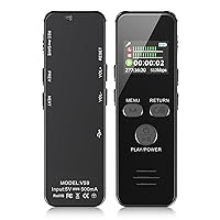 60H Digital Voice Recorder, 64GB Metal Housing Audio Recorder, USB C Voice Activated Recorder for Lectures Meeting Class Interview