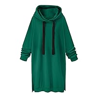 Oversized Hoodie For Women Solid Color Drawstring Sweatshirts Long Sleeve Velvet Fall Pullover Winter Cute Cloth