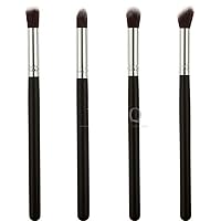 4 pcs slive brack Eye shadow brush, Eyebrow brush，eyeshadow brush set