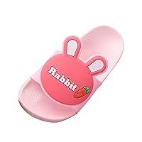 3D Girls Bunny Slippers Toddler Shoes Non-Slip Cartoon Kids Baby Boys Ear Girl's shoes Boys No Slip Bedroom Slippers