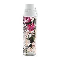 Tervis Kelly Ventura Floral Collection Made in USA Double Walled Insulated Tumbler Travel Cup Keeps Drinks Cold & Hot, 24oz Venture Lite Water Bottle, Posy