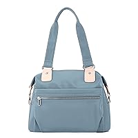 Oichy Tote Bag for Women Multi Pocket Shoulder Bags Nylon Top Handle Satchel Travel Purses and Handbags