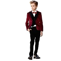 Kelaixiang Classic Style Boys Suit Set 3pcs Suits Wedding School Party Suits Jacket Pants Vest