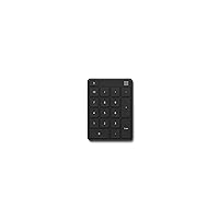 Microsoft Number Pad - Matte Black. Standalone Number Pad for Numeric Input. Wireless, Bluetooth 18-Key Number Pad with Up To 24 Months Battery Life