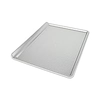 USA Pan Bakeware Cookie Sheet, Large, Warp Resistant Nonstick Baking Pan, Made in the USA from Aluminized Steel,Silver