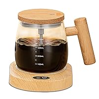 Self Stirring Coffee Mug, 400ML Chargeable Self Stirring Mug Electric High Speed Mixing Cup With 55° Thermostatic Coaster Electric Mixing Cup Suitable for Coffee/Milk/Hot Chocolate