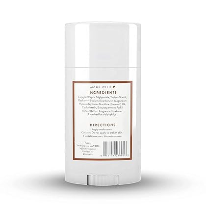 Native Deodorant | Natural Deodorant for Women and Men, Aluminum Free with Baking Soda, Probiotics, Coconut Oil and Shea Butter | Coconut & Vanilla