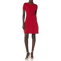Cable Stitch Women's Fit-and-Flare Knit Dress