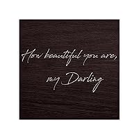 How Beautiful You Are, My Darling Canvas Wall Art Prints Scripture Religious Gifts Family Wall Art Decorative Home Decor Picture for Living Room Bedroom Dining Room Hanging Decoration 12x12