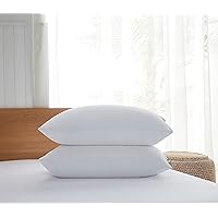 Acanva Hotel Quality Bed Pillows for Sleeping,Premium 3D Plush Fiber-Reduces Neck Pain,Breathable Cooling Cover Skin-Friendly, King (Pack of 2), White 2 Count
