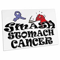 3dRose Blonde Designs Smash The Causes - Smash Stomach Cancer - Desk Pad Place Mats (dpd-196046-1)