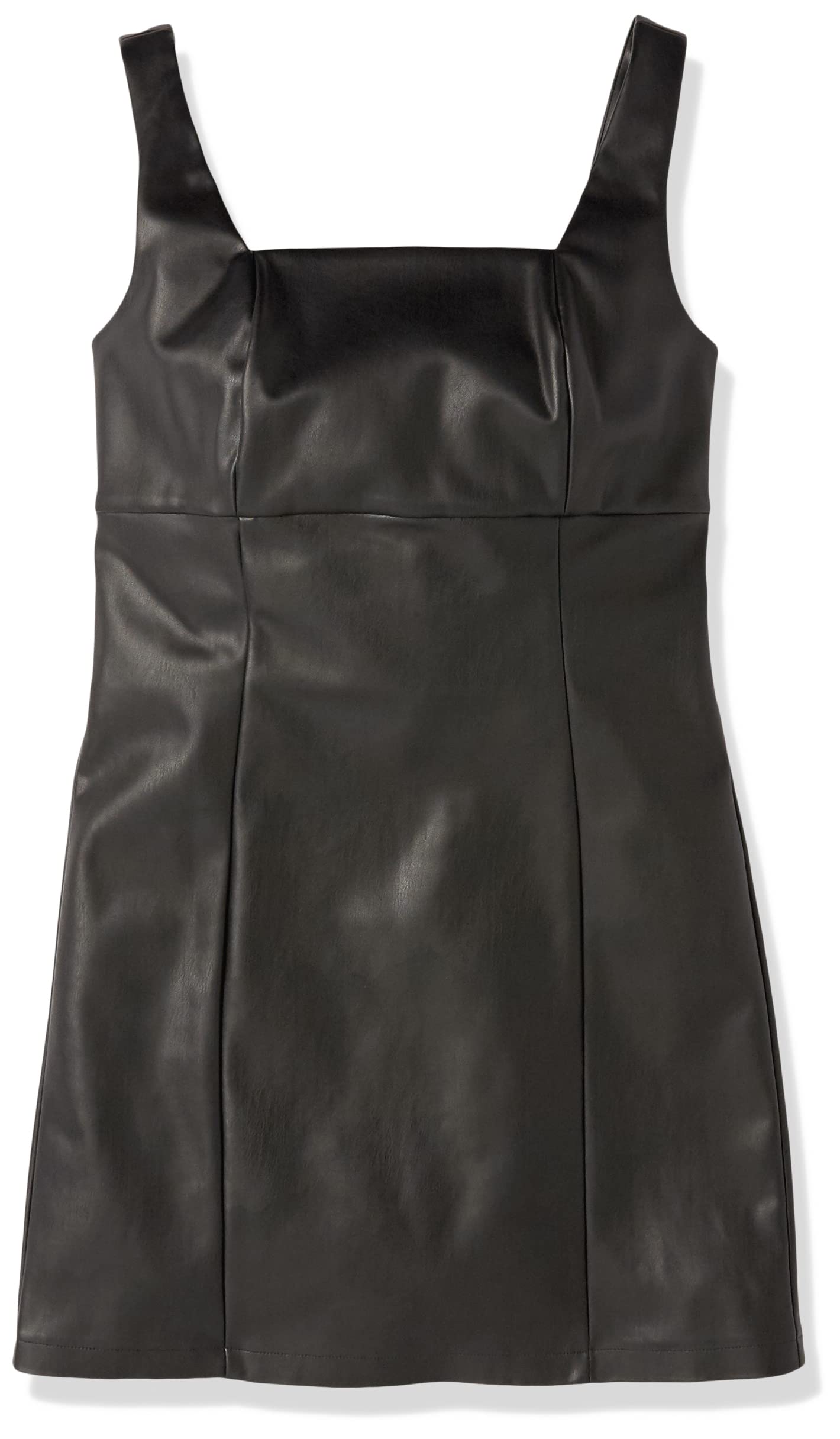 The Drop Women's Hank Vegan Leather Square-Neck Mini Dress