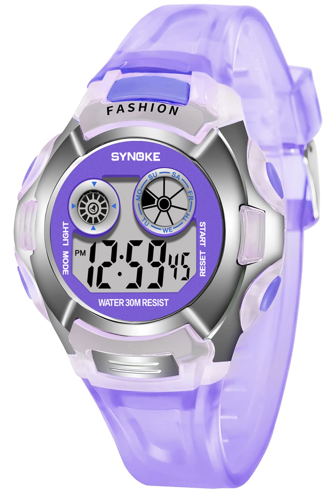 KINGNUOS Fashion Outdoor Sports Watches Digital Watch Ultra Light Small Watch Waterproof LED Student Electronic Wrist Watch