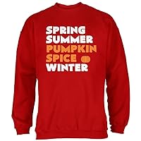 Old Glory Spring Summer Pumpkin Spice Red Adult Sweatshirt - Medium