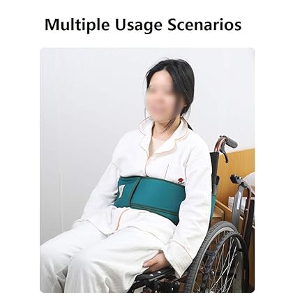 200Inch Bed Restraint Strap Anti-Fall Waist Belt for Elderly, Patient Adjustable Hospital Bed Restraint Wheelchair Seat Safety Belt