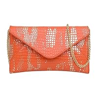 PU Fashion Trend Crocodile Chain Envelope Bag Versatile Retro Shoulder Bag Crossbody Bag Evening Handbag 2024