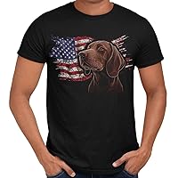 Patriotic Redbone Coonhound American USA Flag Short Sleeve Mens or Womens Gift Graphic T-Shirt