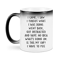 Funny Mug I Came I Saw I Forgot What I Was Doing Mug, Grandma's Wandering Mind Mug, Funny Gift For Distracted People, Grandma Gift From Grandkid, Custom Mugs Gifts For Mom Dad Grandma Grandpa