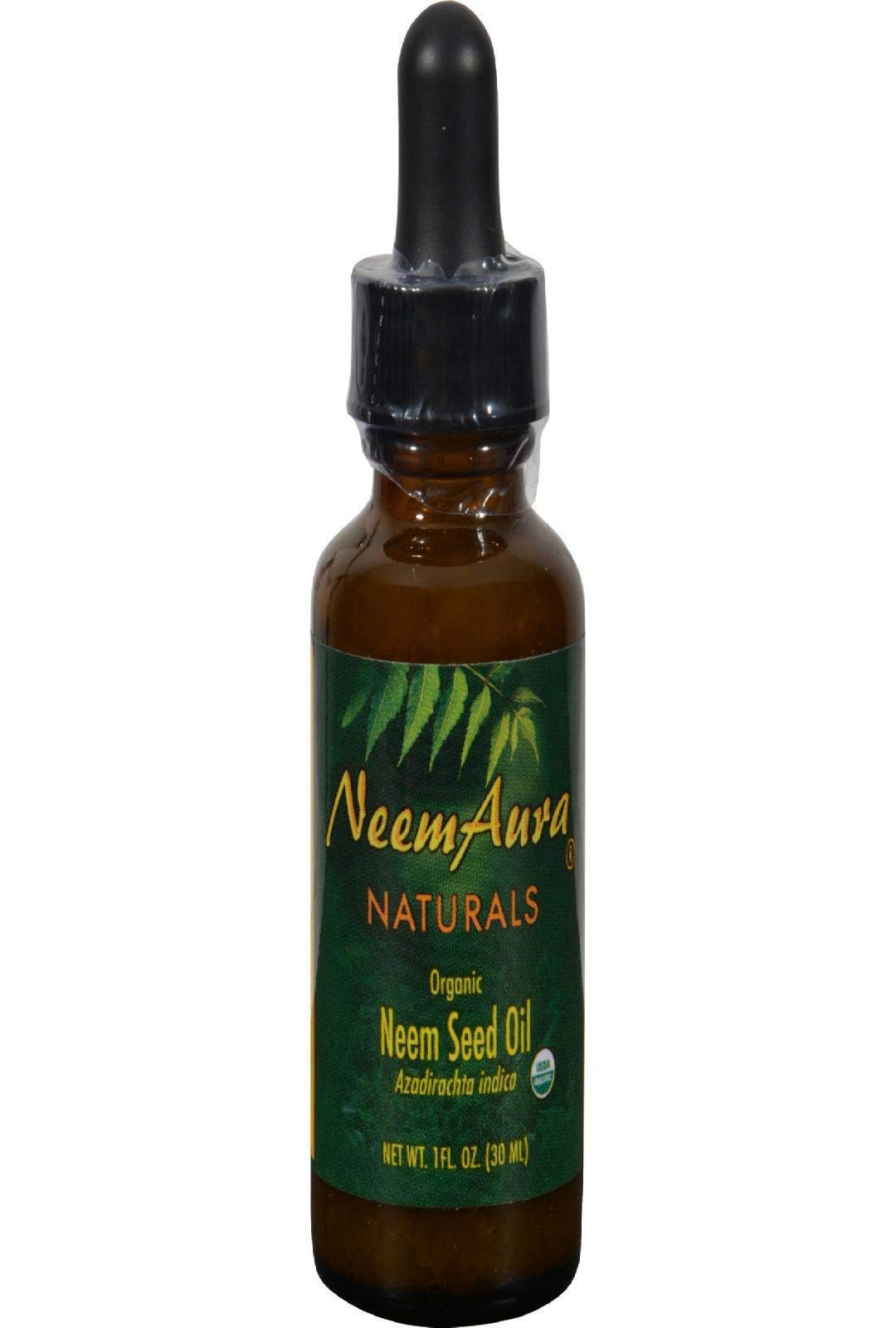 NEEM AURA Organic Neem Seed Oil, 1 FZ