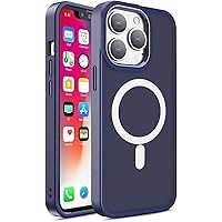 Case for iPhone 14/14 Plus/14 Pro/14 Pro Max, Military Grade Shockproof Protective Case, Matte Translucent Sturdy Hard PC Soft TPU Phone Cover, Support Wireless Charging (Color : H, Size : 14