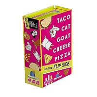 Blue Orange, Taco Cat Goat Cheese Pizza On The Flip Side, Card Game, Ages 8+, 3-8 Players, 10 Minutes Playing Time