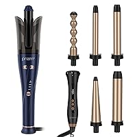 Prizm 5-in-1 Curling Iron Wand Set and Automatic Hair Curler