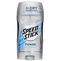 Speed Stick Power Anti-Perspirant Deodorant Unscented 3 oz (Pack of 7)