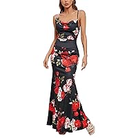 Women's Dresses 2024 Summer Fashion Solid Color Split Halter Spring Elegant Off The Shoulder Dresses, S-XL