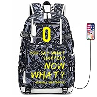 FANwenfeng Basketball Player W-estbrook Multifunction Backpack Travel Daypacks Fans Bag for Men Women (Style 6)