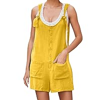 Womens Overalls Wide Leg Jumpsuits Casual Summer Women's Casual Summer Rompers Overalls Jumpsuit Shorts