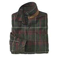 Orvis Perfect Flannel Shirt for Men - 100% Brushed Cotton Long Sleeve Men’s Flannel Shirt with Faux-Suede Trim