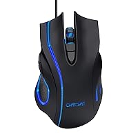 LED Backlit Gaming Mouse CHONCHOW Wired Programmable Mouse up to 7200 DPI 6 Buttons Ergonomic Design Best for FPS Gamers