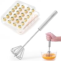 Newness Egg Whisk and Deviled Egg Containers with Lid